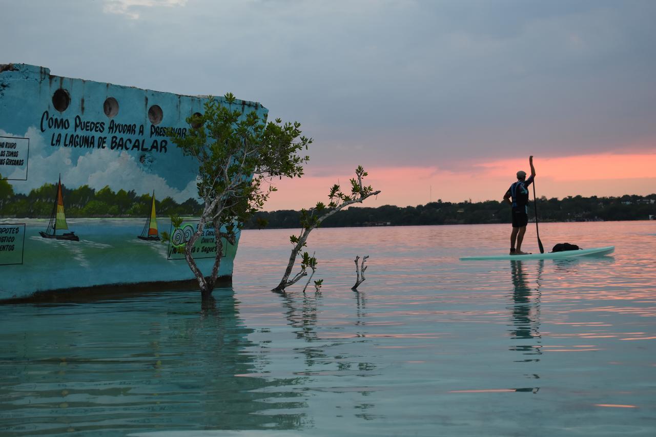 Casa Maya Blue Hotel Bacalar Esterno foto