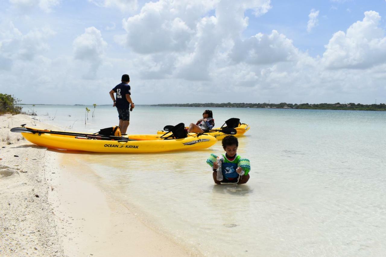 Casa Maya Blue Hotel Bacalar Esterno foto